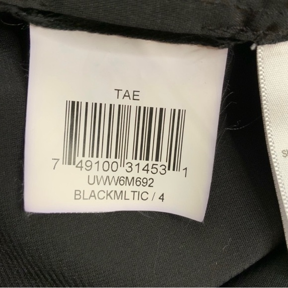 BCBGMAXAZRIA Black Printed Silk Maxi Dress Size 4 - Picture 13 of 16